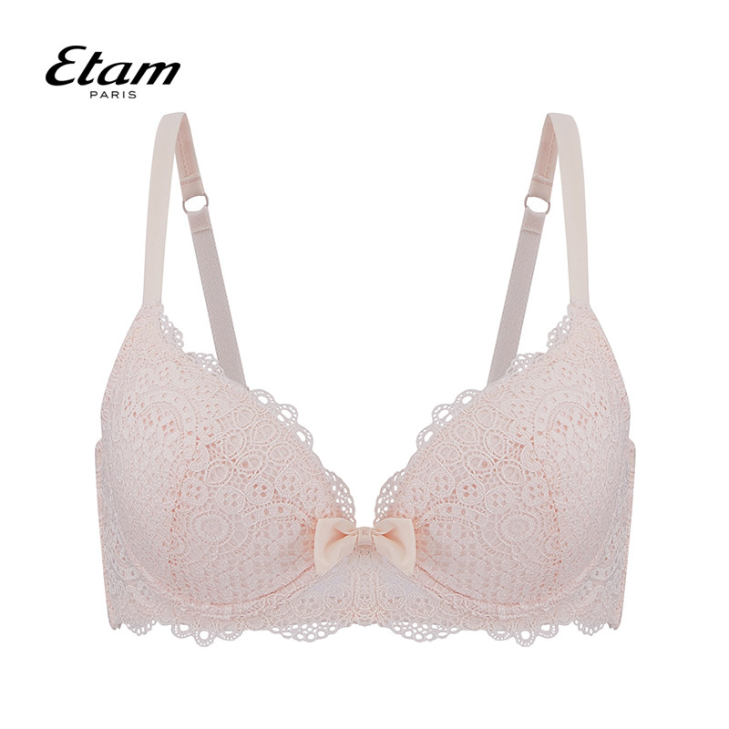 法国etam女士蕾丝边侧收聚拢文胸 Etam文胸