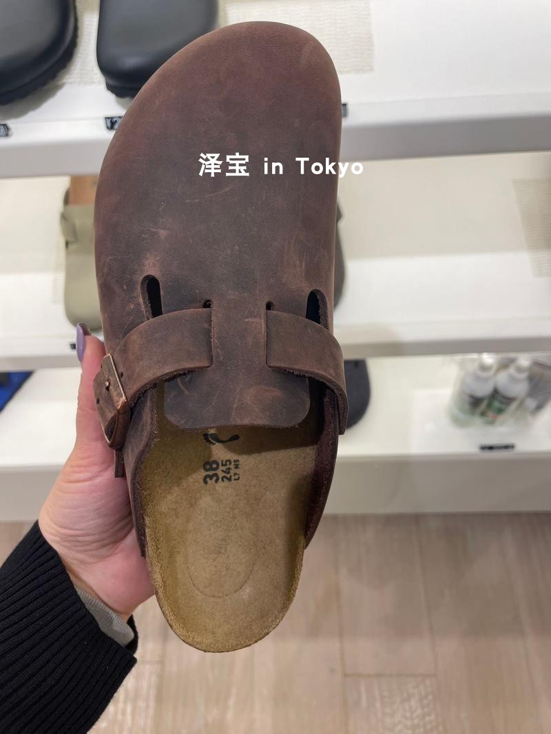 日本直邮包税BIRKENSTOCK Boston勃肯包头拖鞋软木底男女半包博肯-图2