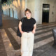ລາວ Zhang ແລະ Xiaochuang PONGKIKIsk*ms ເສື້ອກິລາກະທັດຮັດຂອງແມ່ຍິງເສື້ອທີເຊີດບ່າຂວາຂະຫນາດໃຫຍ່ທີ່ເຫມາະສົມກັບລະດູຮ້ອນ