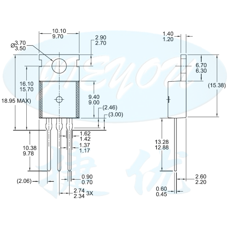 L7908CV三端稳压器 L7908 8V 1.5A三极管直插 TO220芯片 5只-图2