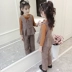 Quần áo bé gái mùa thu 2019 mới phù hợp với thời trang Hàn Quốc cho bé gái thời trang nước ngoài mùa xuân và mùa thu ba bộ - Phù hợp với trẻ em ao so sinh be trai Phù hợp với trẻ em