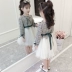 Váy bé gái mùa thu 2019 mới cho trẻ em Hàn Quốc trẻ em lớn thời trang công chúa nước ngoài váy mùa xuân và váy mùa thu sợi - Váy