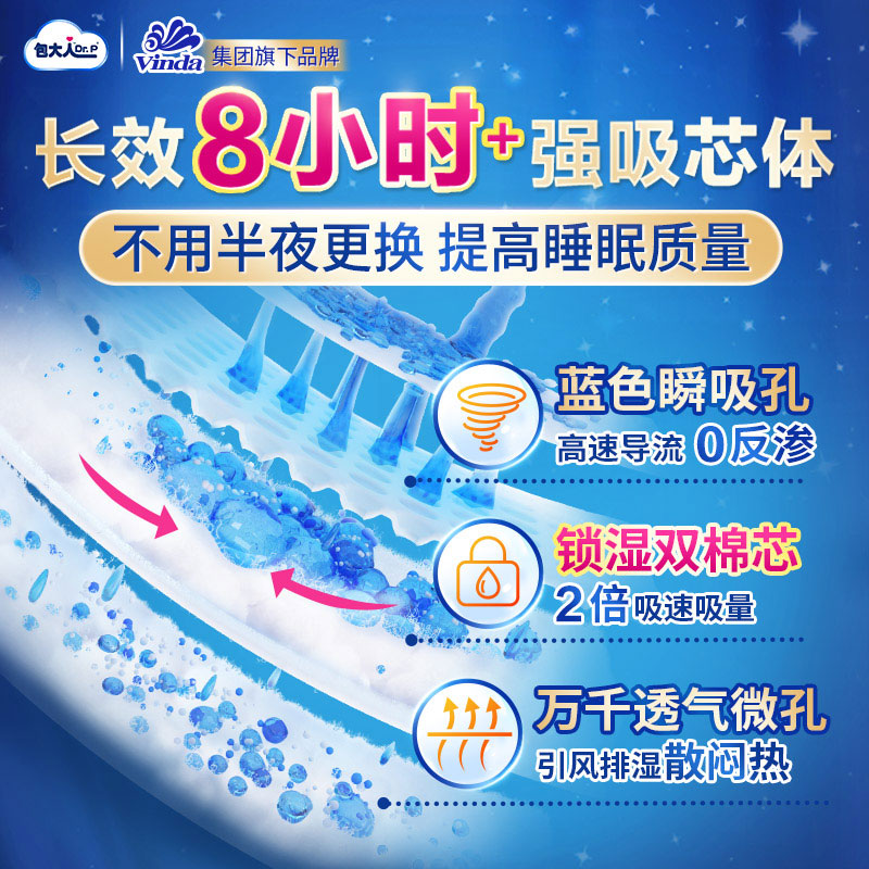 包大人夜用型成人l大号60片纸尿裤 包大人成人用纸尿护理用品