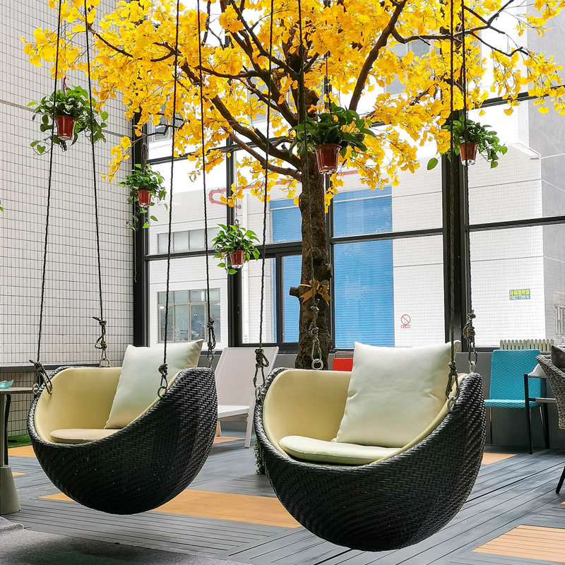 吊椅家用设计师网红摇篮椅室内秋千单人摇椅阳台懒人鸟巢吊篮藤椅,淘宝优惠券,粉丝福利购,淘宝优惠卷