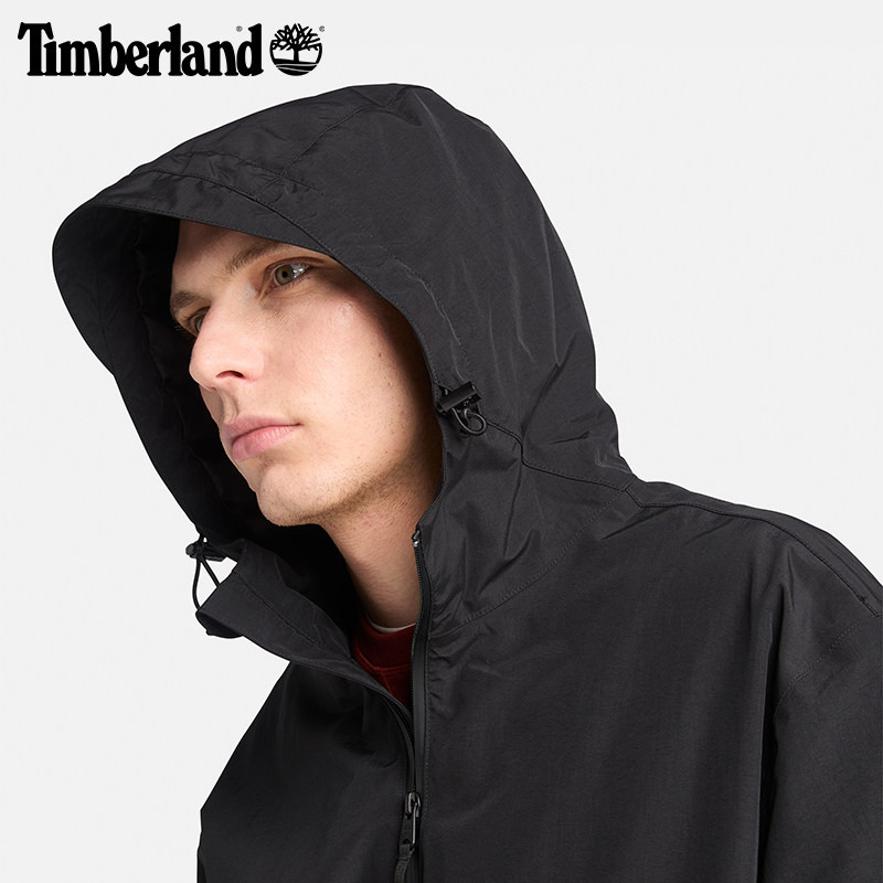 Timberland男款防水防风连帽冲锋衣外套户外