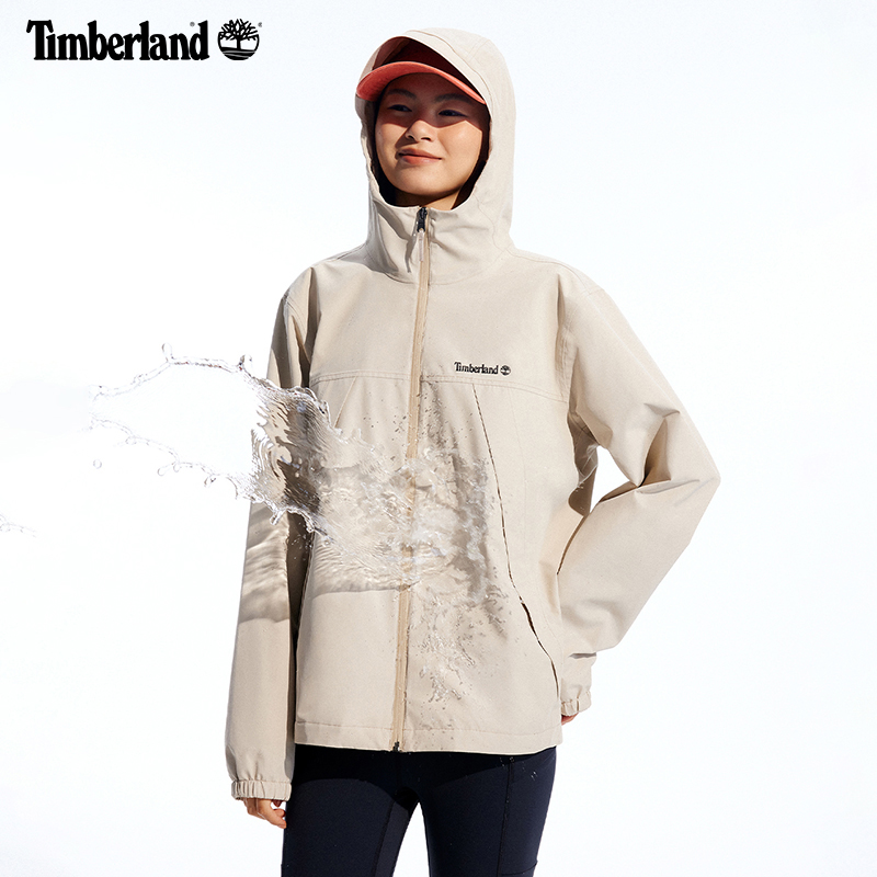 Timberland添柏岚官方男女款冲锋衣24新款户外防水防风夹克|A6GJB