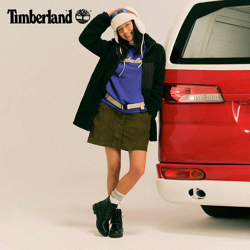 Timberland添柏岚官方踢不烂女鞋春季高帮靴户外休闲防水|A5Q9S - 图0