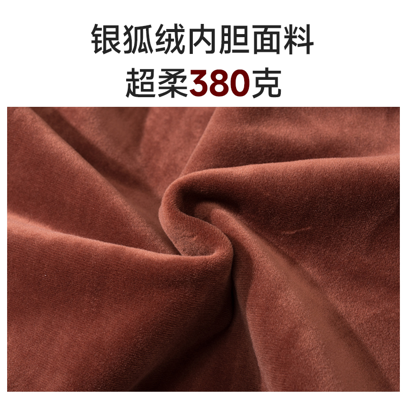 皇家骆驼女装冲锋上衣秋冬三合一小个子防风防水银狐绒内胆两件套