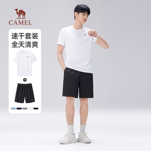 【骆驼】休闲运动情侣速干短t恤