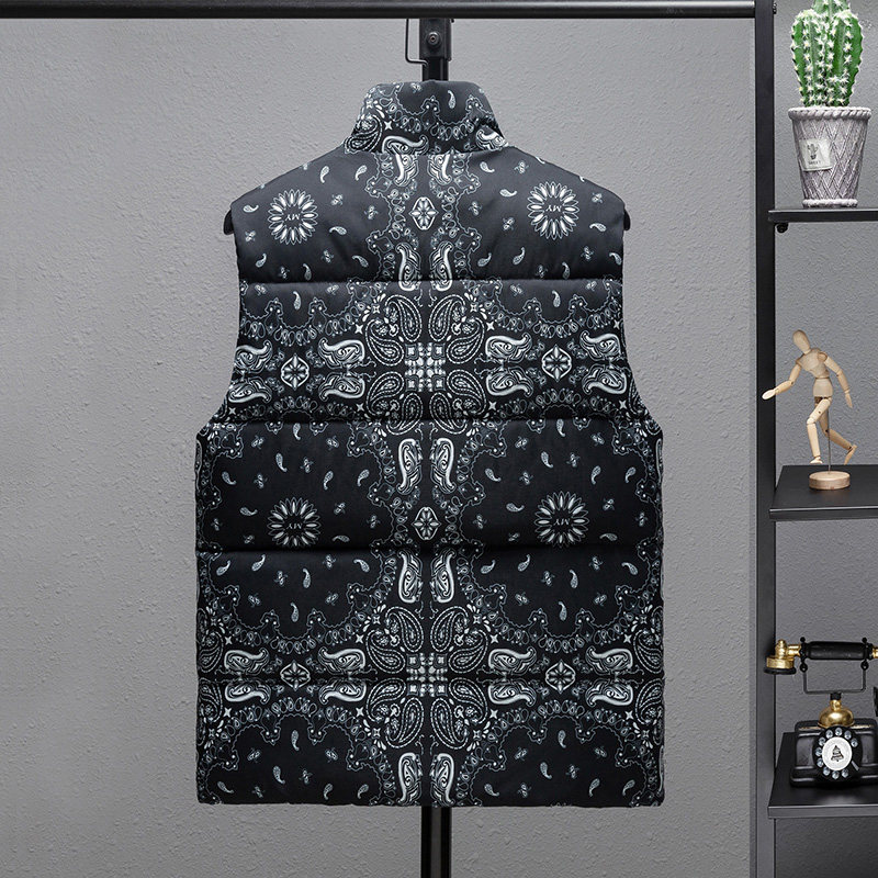 羽绒棉马甲男冬季花色新款潮流轻薄保暖背心外穿立领马夹休闲外套,淘宝优惠券,粉丝福利购,淘宝优惠卷