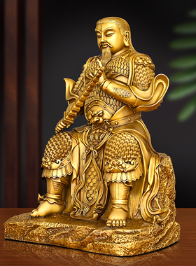 黄铜雷祖摆件大号家用客厅工艺品