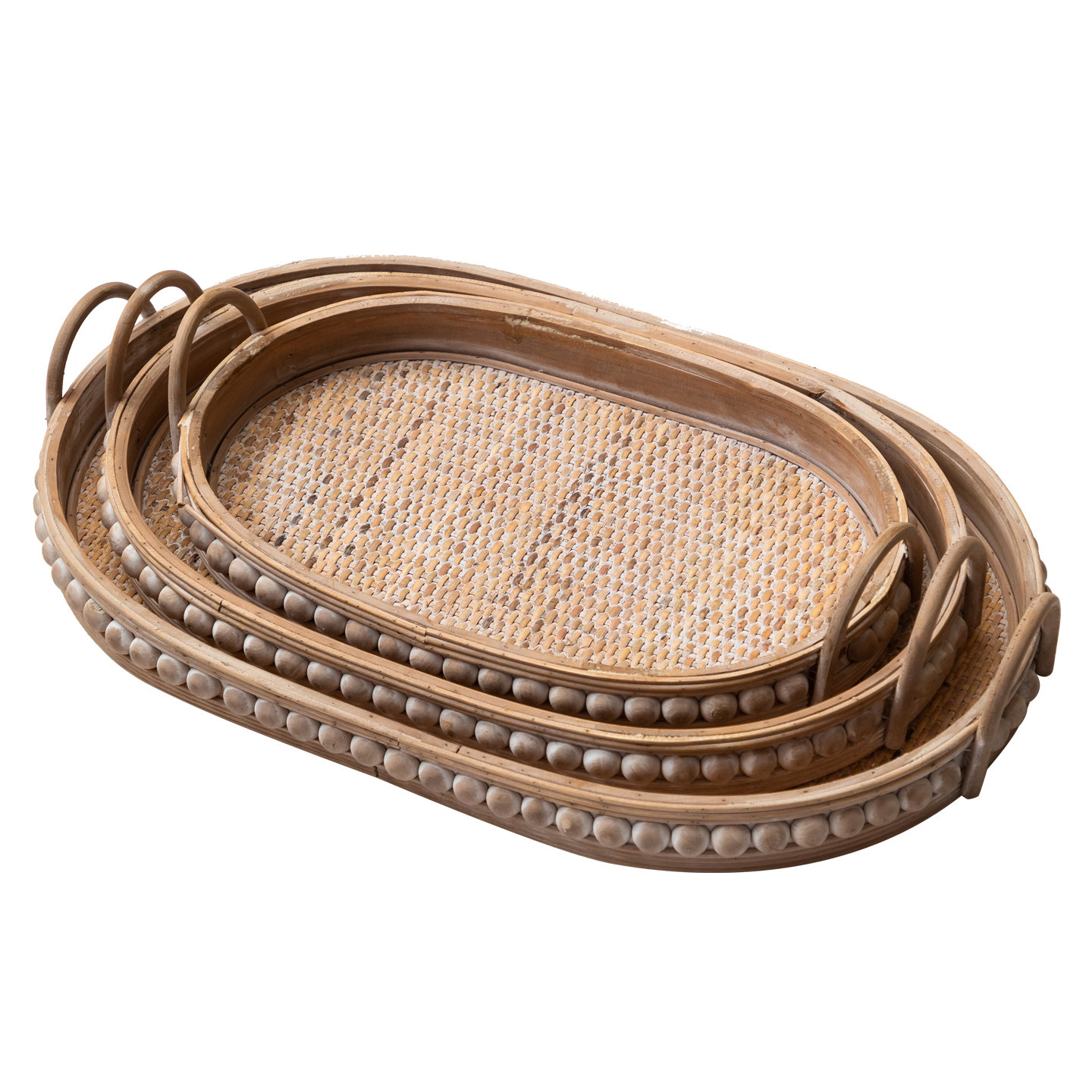 波西米亚复古藤编托盘日式桌面收纳装饰盘长方形果盘茶盘实木盘子,淘宝优惠券,粉丝福利购,淘宝优惠卷