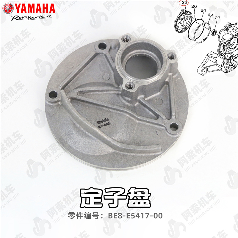 巧格i125/新福喜AS125/赛鹰GT/新巡鹰/旭鹰/福颖定子盘磁电机底座 - 图1