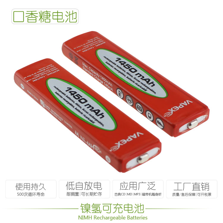 出口挂卡精装磁带机CD随身听MD香口胶口香糖镍氢电池1.2V 1450mAh-图1