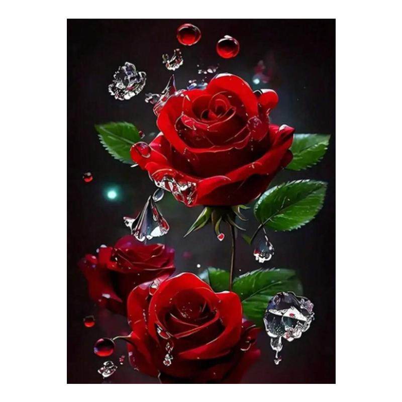 钻石画满钻新款2025年红玫瑰十字绣客厅卧室风景手工diy点钻带框,淘宝优惠券,粉丝福利购,淘宝优惠卷