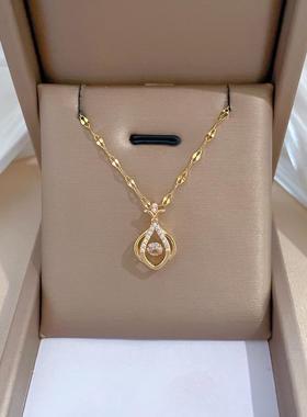 新款项链锁骨链灵动款香包吊坠高质感轻奢小众设计情人闺蜜项链女