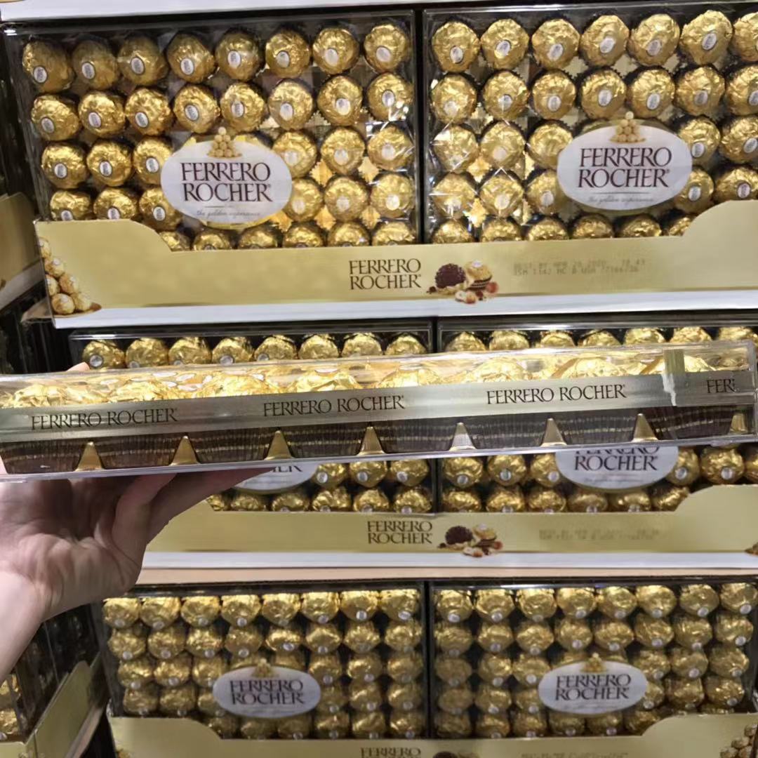 现货美国直邮 Ferrero Rocher费列罗棒果威化巧克力48粒夹心礼盒 - 图1