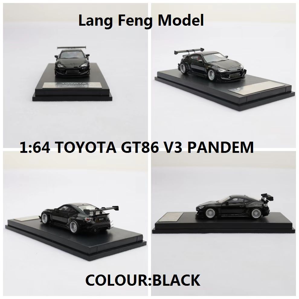 LF朗峰1:64 Pandem 火箭兔TOYOTA GT86 V3丰田86粉猪合金汽车模型 - 图3