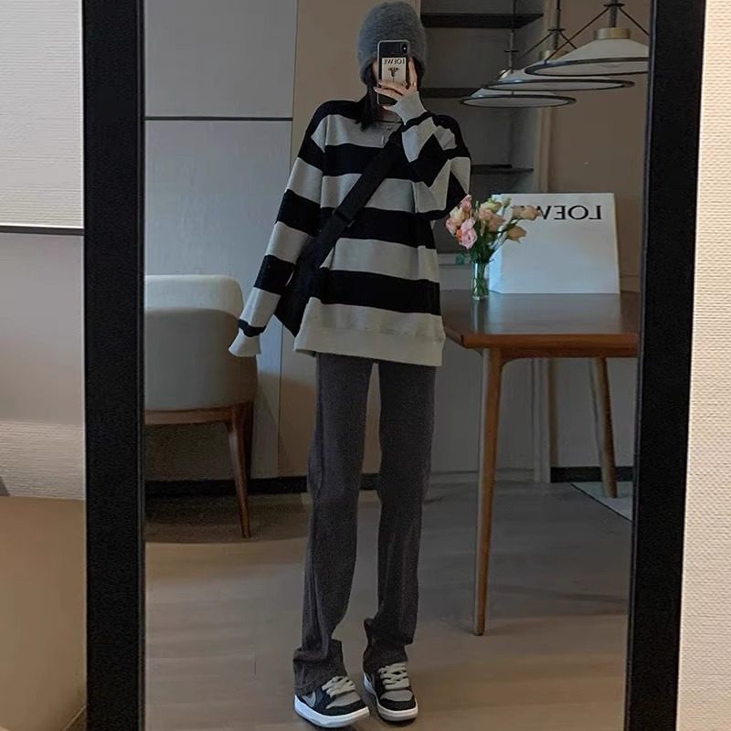 孕妇牛仔裤春秋款外穿直筒长裤女秋冬季加绒阔腿裤显瘦复古哈伦裤,淘宝优惠券,粉丝福利购,淘宝优惠卷