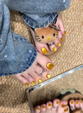 爆闪晶石猫眼成品脚趾甲片新款