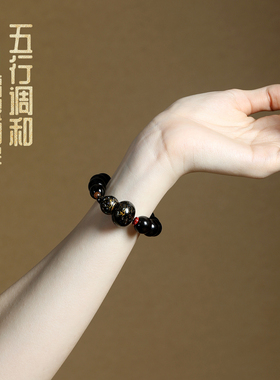天然黑檀福禄非遗大漆葫芦手串