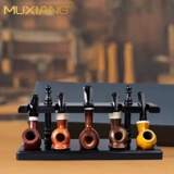 Труба с твердым древесиной 5-позиционная римская коллекция римская коллекция подставка для 4-позиционных сигарет труб сиденья трубы