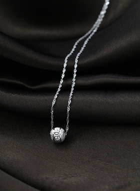 本命年转运珠女士路路通银项链