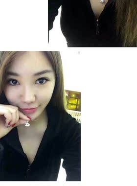 时尚风短款送女友礼物银吊坠