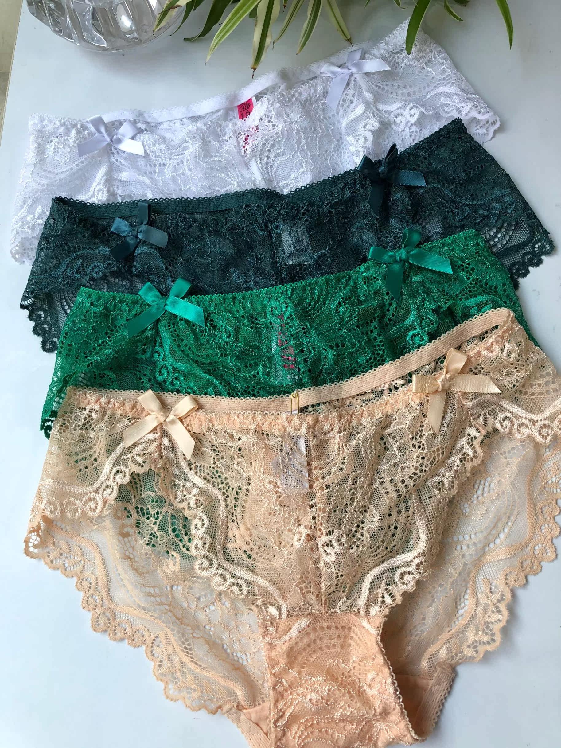 韩国正品新款现货ullala绿色蕾丝男女内裤弹力舒适提臀三角裤情侣,淘宝优惠券,粉丝福利购,淘宝优惠卷