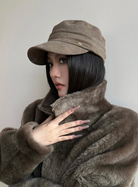 SOUL HUG 设计师 25秋冬新品 复古麂皮绒马术帽 SOLSOL买手店