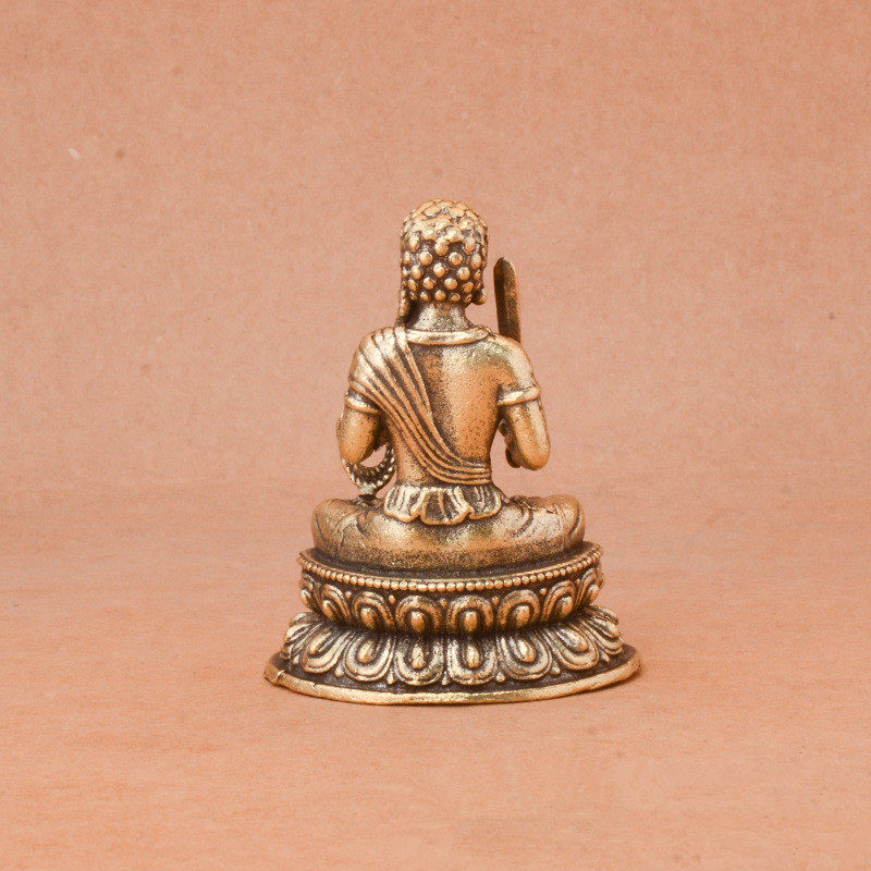 纯黄铜复古不动明王佛像摆件铜雕工艺品书桌办公桌装饰摆件,淘宝优惠券,粉丝福利购,淘宝优惠卷