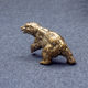Brass old polar bear desktop ornaments antiques miscellaneous bear tea pet study paperweight pen rest old copperware