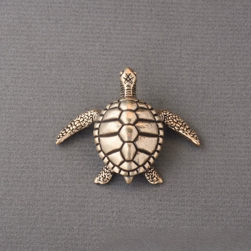 纯铜富甲天下富甲一方手把件大海龟黄铜工艺铜居家茶宠桌面摆件,淘宝优惠券,粉丝福利购,淘宝优惠卷