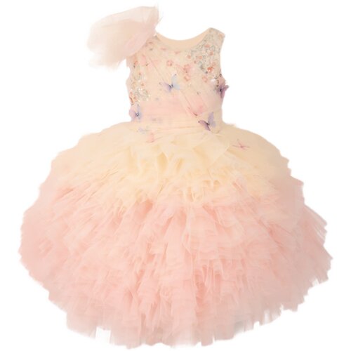 Colado扣诺高端定制女童绝美走秀礼服儿童轻奢花童小主持人公主裙 - 图3