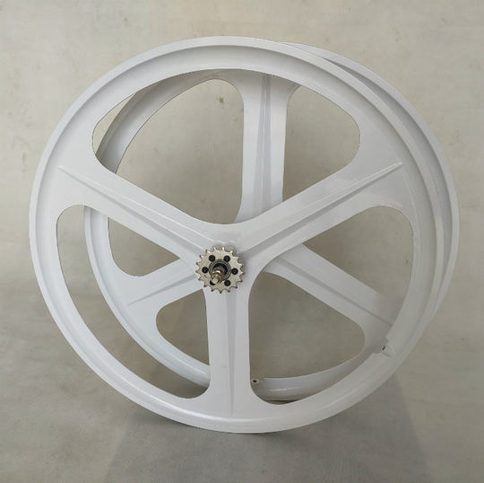 Promotional 700c dead-speed bicycle, five-knife, three-knife, non-slip teeth, one-piece solid gear set, dead-speed bicycle front wheel and rear wheel