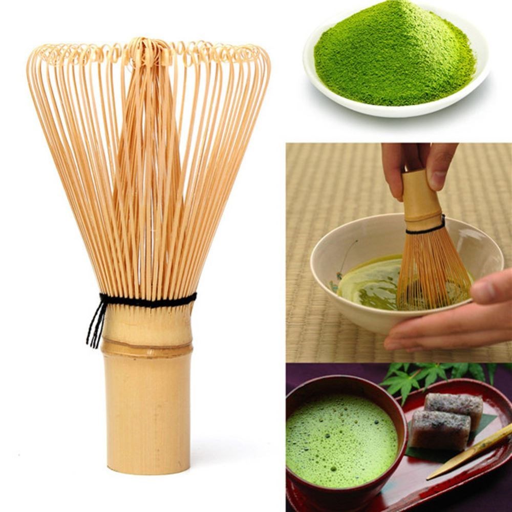 japanese ceremony bamboo 64 matcha powder whisk green tea ch-图0