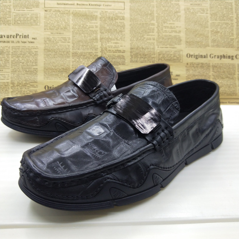 撤柜真皮头层牛皮里外全皮软底手工上线一脚蹬防滑百搭豆豆鞋男鞋,淘宝优惠券,粉丝福利购,淘宝优惠卷