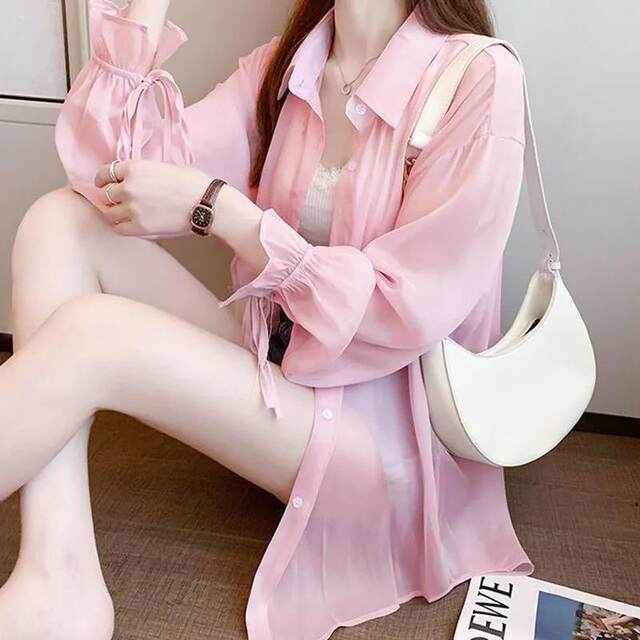 ເສື້ອເຊີດປ້ອງກັນແສງແດດ chiffon ສໍາລັບແມ່ຍິງ, ຊຸດນອກໃນລະດູຮ້ອນບາງໆ, ເສື້ອຢືດ cardigan, ເສື້ອຍືດແຂນຍາວ, ເສື້ອຍືດປ້ອງກັນແສງແດດ, ຄົນອັບເດດ:, ຫຼາກຫຼາຍຊະນິດ, ສະບາຍແລະທັນສະ ໄໝ