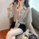 Chiffon ແຂນຍາວສັ້ນ lace-up 2025 ພາກຮຽນ spring ຮູບແບບໃຫມ່ versatile ວ່າງບາງໆສີແຂງ slimming ເສື້ອປ້ອງກັນແສງແດດສໍາລັບແມ່ຍິງນອກ