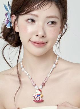 原创设计可爱KT吊坠项链
