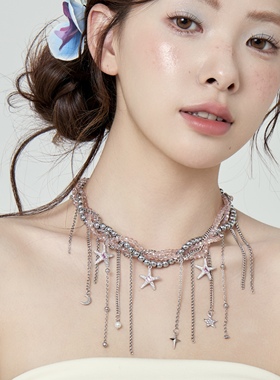 星海流苏项链女轻奢小众设计感