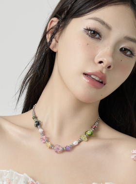 Starfire钛钢女锁骨链