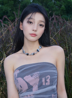 starfire皮革女个性锁骨链