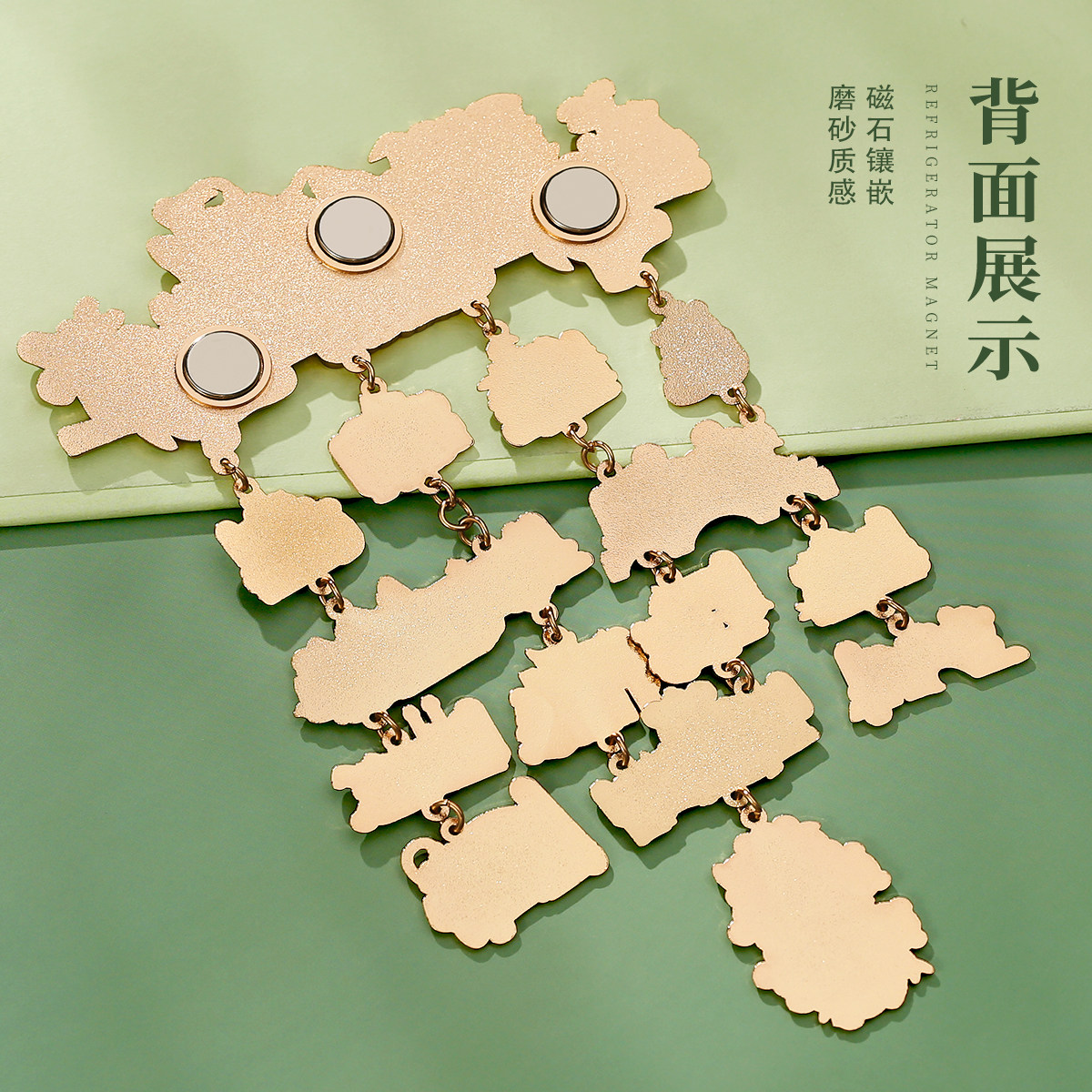 四川成都地标吊坠金属冰箱贴定制南京西安上海博物院文创纪念品