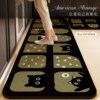 Cartoon kitchen and bathroom special non-slip floor mats without scrubbing