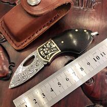 Swedish Ripowder Damascus Steel Knife Carry-on Folding Knife Wilderness Wilderness for small knives High hardness sharp gift