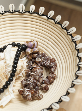 以手造物。天然贝壳摆件巴厘岛东南亚风格样板房装饰民宿酒店软装