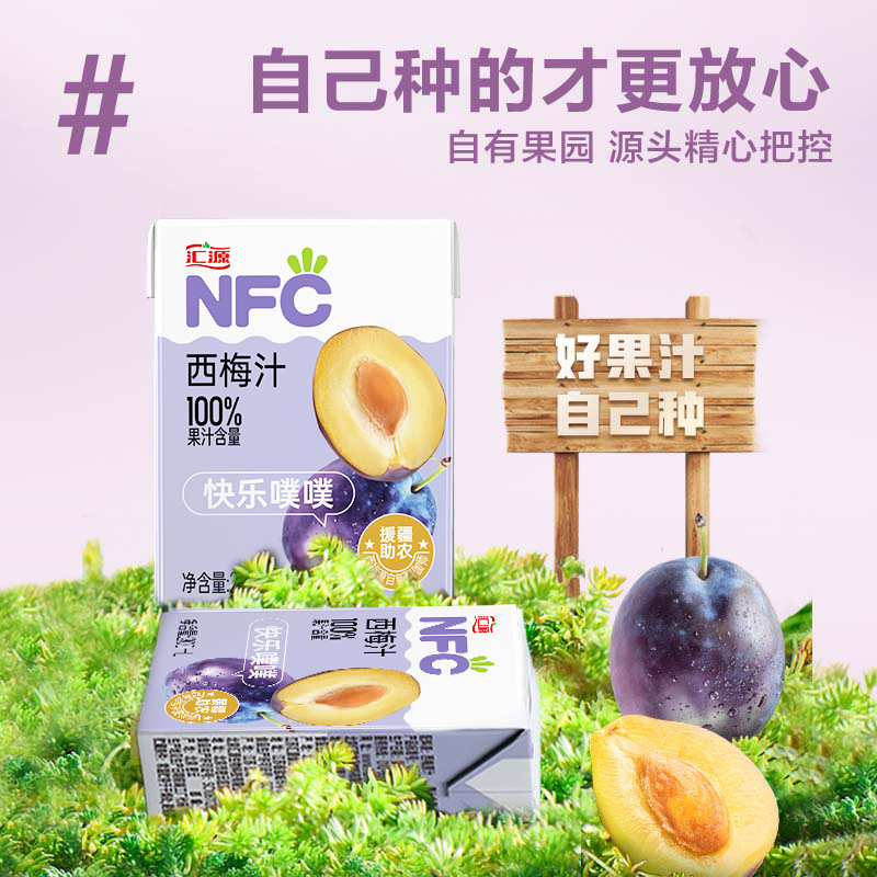 汇源100%NFC果汁西梅汁200ml*12盒饮料整箱果饮品原汁官方旗舰店 - 图3