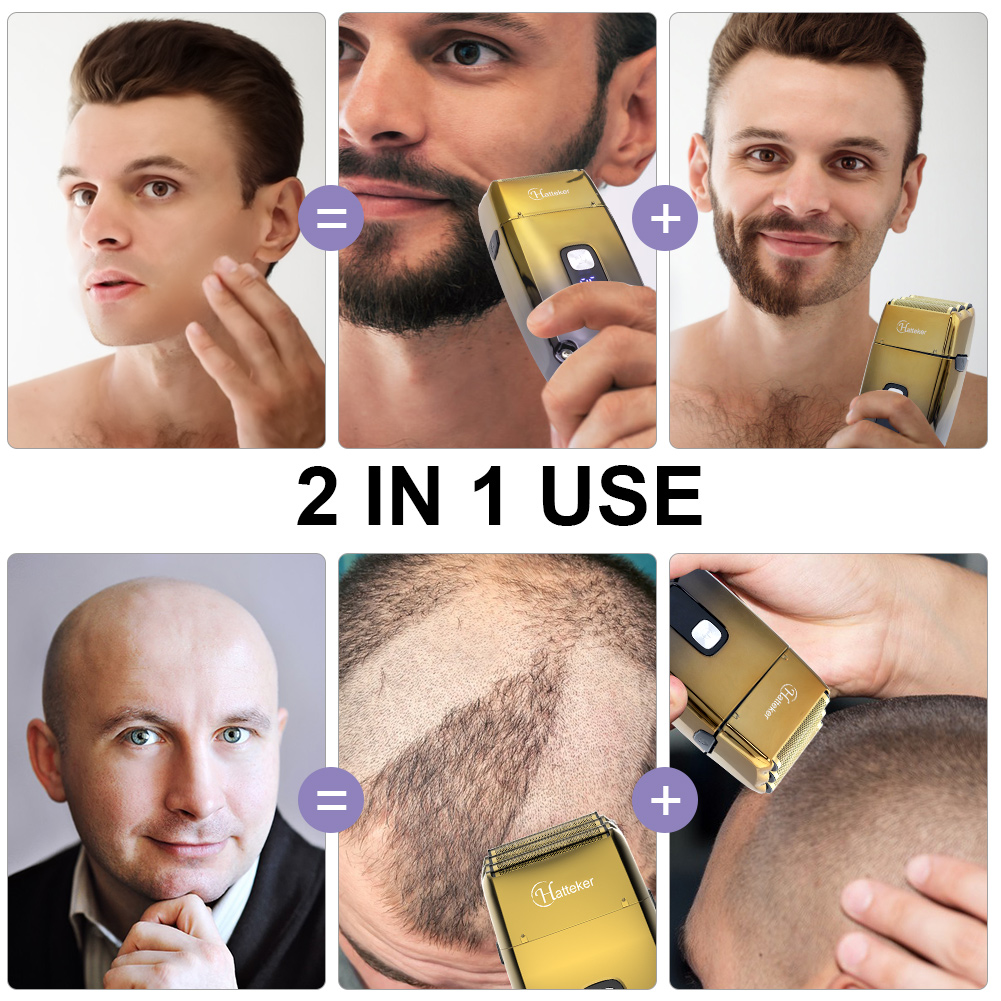 3-Blade System Rechargeable Electric Shaver For Men Powerful - 图3