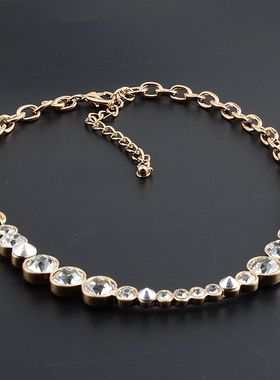 欧美饰品宝石朋克风短款项链